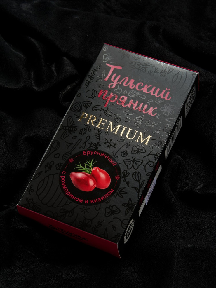 Тульский пряник "Брусничный с розмарином и кизилом" 140 гр Тульский пряник "Брусничный с розмарином и кизилом" 140 гр