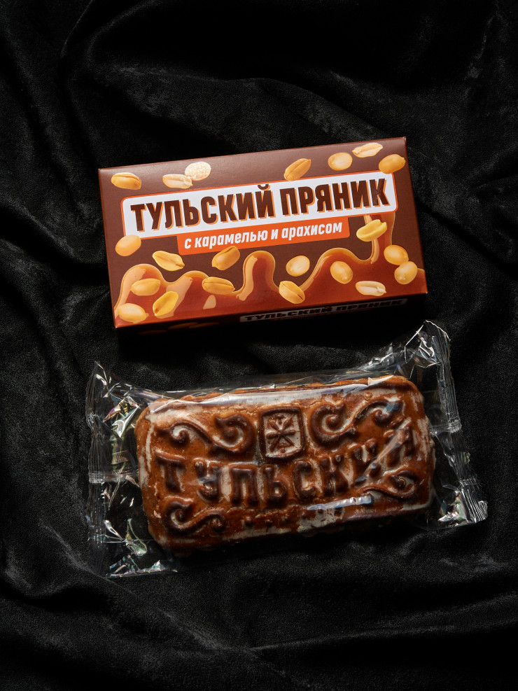 Тульский пряник "С карамелью и арахисом" 140 гр
