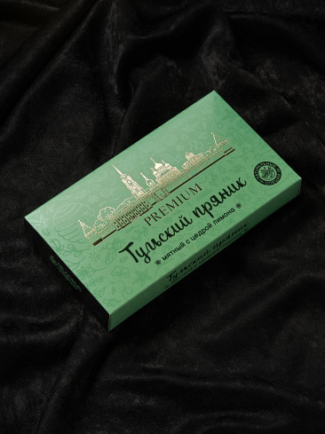 Тульский пряник PREMIUM "Мятный с цедрой лимона" 350 гр