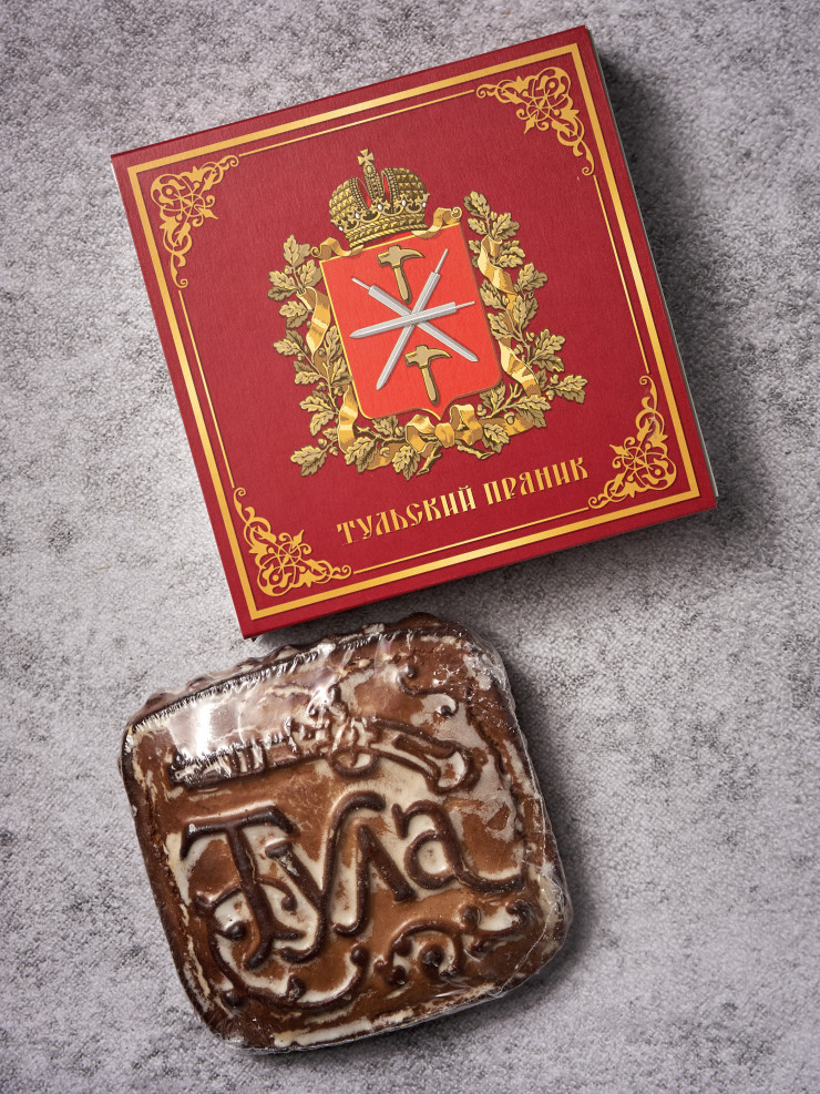 Тульский пряник в коробке "Герб Тулы" 250 гр