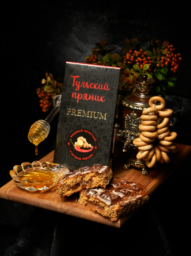 Тульский пряник "Медовый печатный с острым перцем" 140 гр