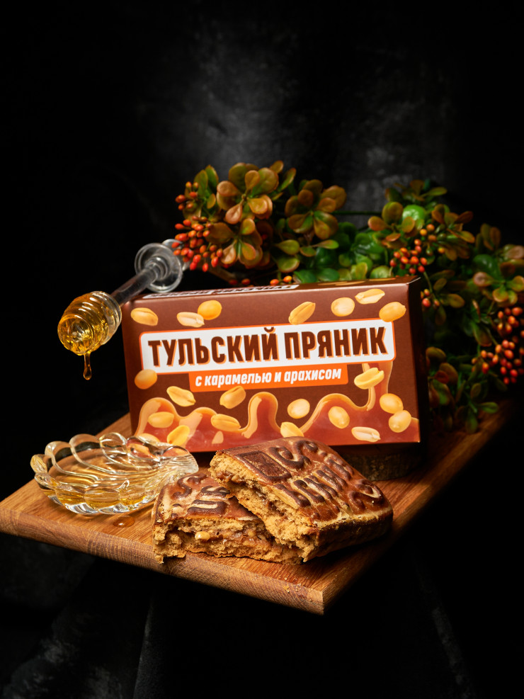 Тульский пряник "С карамелью и арахисом" 140 гр